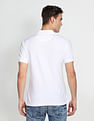 Flying Machine Pattern Knit Cotton Polo Shirt