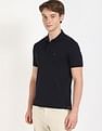 Tommy Hilfiger Solid Regular-Fit Cotton Polo Shirt