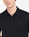 Tommy Hilfiger Solid Regular-Fit Cotton Polo Shirt