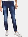 Flying Machine Men Dark Blue Jackson Skinny Fit Low Rise Jeans
