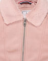 U.S. Polo Assn. Kids Girls Zip Up Suede Jacket