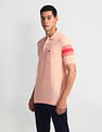 Arrow Sports Striped Sleeve Cotton Polo Shirt
