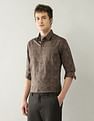 Arrow Newyork Slim Fit Geometric Printed Shirt