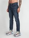 Flying Machine Mid Rise Slash Slim Tapered Jeans