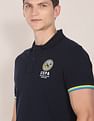 U.S. Polo Assn. Striped Sleeve Hem Logo Polo Shirt