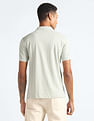 Flying Machine Jacquard Collar Pure Cotton Polo Shirt