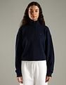 Tommy Hilfiger Regular Fit Cotton Half-Zip Sweatshirt