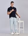 Tommy Hilfiger Light-Wash Relaxed-Fit Mid Rise Jeans