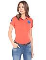 U.S. Polo Assn. Women Regular Fit Pique Polo Shirt