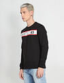 Flying Machine Crew Neck Solid Sweatshirt
