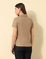 U.S. Polo Assn. Women Regular Fit Solid Polo Shirt