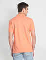 Flying Machine Solid One Pocket Polo Shirt