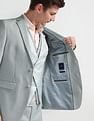 Arrow Solid Tailored Fit Three Piece Suit