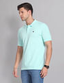 AD by Arvind Cotton Solid Polo Shirt