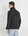 Arrow Sports Solid Hooded Puffer Jacket
