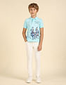 U.S. Polo Assn. Kids Boys Graphic Printed Pure Cotton Polo Shirt