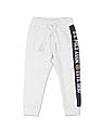 U.S. Polo Assn. Kids Boys Grey Mid Rise Solid Track Pants