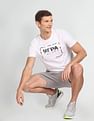 USPA Active Slim Fit Brand Print T-Shirt