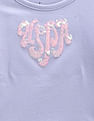 U.S. Polo Assn. Kids Girls Flip Sequin Cotton T-Shirt