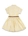 U.S. Polo Assn. Kids Girls Floral Printed Fit & Flare Dress
