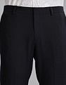 Tommy Hilfiger Regular-Fit Solid Mid Rise Trousers