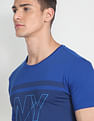 Arrow Newyork Colour Block Printed T-Shirt