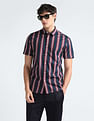 Flying Machine Vertical Stripe Cotton Shirt