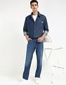 Calvin Klein Jeans Solid Regular-Fit Denim Shirt