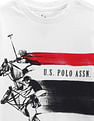 U.S. Polo Assn. Kids Boys Brand Print Cotton T-Shirt