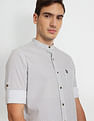 U.S. Polo Assn. Denim Co. Mandarin Collar Printed Shirt