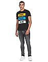 U.S. Polo Assn. Denim Co. Ribbed Neck Brand Print T-Shirt
