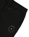 Tommy Hilfiger Men Black Mid Rise Roundall Graphic Sweatpants