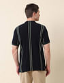 U.S. Polo Assn. Vertical Striped Gold Cup Polo Shirt