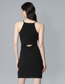 Flying Machine Women Halter Neck Cutout Back Dress