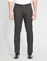 Arrow Hudson Regular Fit Micro Check Formal Trousers