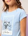 U.S. Polo Assn. Kids Girls Graphic Printed Regular Fit T-Shirt