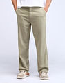 Flying Machine Mid Rise Cobain Loose Fit Trousers