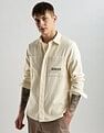Calvin Klein Jeans Vertical Stripes Regular Fit Dobby Woven Shirt