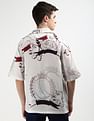 Tommy Hilfiger Cuban Collar Abstract Print Shirt