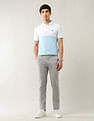 Arrow Sport Slim Fit Mid Rise Trousers