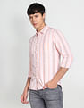 Flying Machine Vertical Stripe Slim Fit Shirt