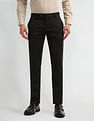Arrow Mid Rise Carson Tapered Fit Trousers