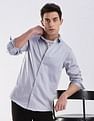 Calvin Klein Jeans Solid Slim Fit Satin Woven Shirt