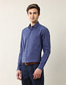 Arrow Textured Manhattan Slim Fit Ceremonial Shirt