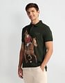 U.S. Polo Assn. Denim Co. Graphic Print Muscle Fit Polo Shirt