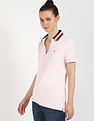 Tommy Hilfiger Solid Regular Fit Cotton Polo Shirt