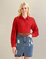 U.S. Polo Assn. Women Pure Cotton Cutwork Embroidery Top
