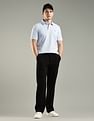 Tommy Hilfiger Solid Regular-Fit Cotton Polo T-Shirt