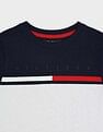 Tommy Hilfiger Kids Boys Colour Blocked Regular-Fit Cotton T-Shirt