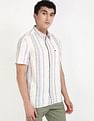 Tommy Hilfiger Kids Crisp White Vertical-Striped Shirt